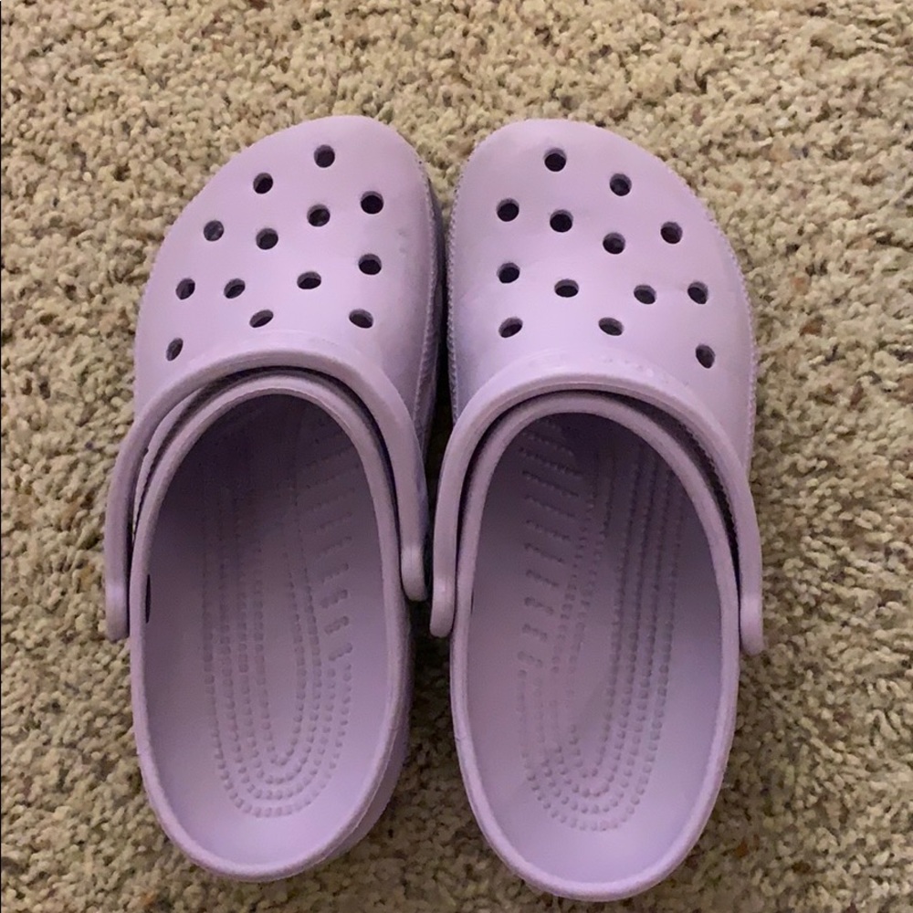 lavender crocs :)